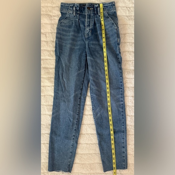 Hollister Ultra High Rise Mom Jean Womens Jeans Size 00R Blue Vintage Stretch - Picture 4 of 7
